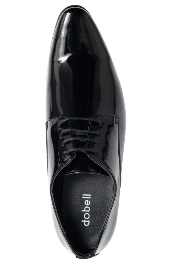binnen Netjes Zielig Zwarte moderne lakleren schoenen | Dobell