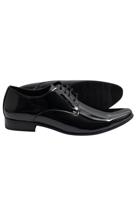 Zwarte lakleren schoenen | Dobell