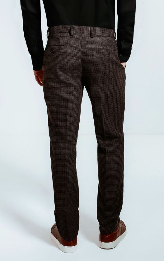 Retro Broek Olijfgroen Tweed Trouwpak Met Visgraat En Donegal Gilet - De Oost Heren Retro Broek AeoTeokey
