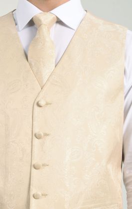 Wjnvfioo Gilet Da Uomo In Seta Di Lusso Set Floreale Paisley Gilet Ricamato Abiti Da Sposa Abito Casual Da Lavoro, 2620, S - Foto 9