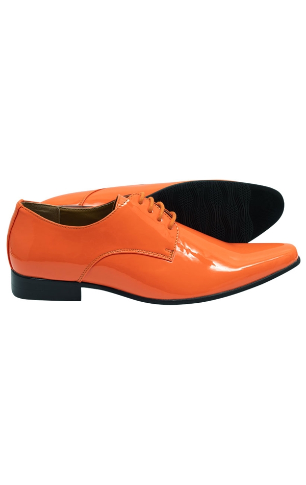 Oranje moderne lakschoenen | Dobell