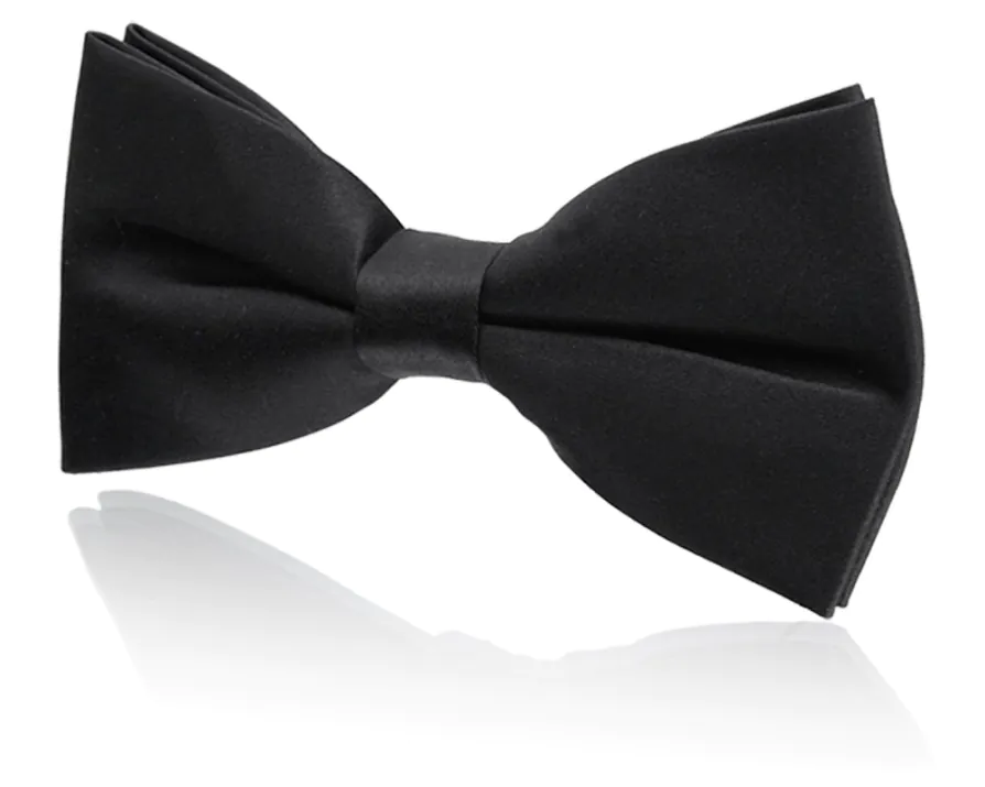 Strik voor jongens, zwart, polyester, voorgestrikt Strik voor jongens, zwart, polyester, voorgestrikt