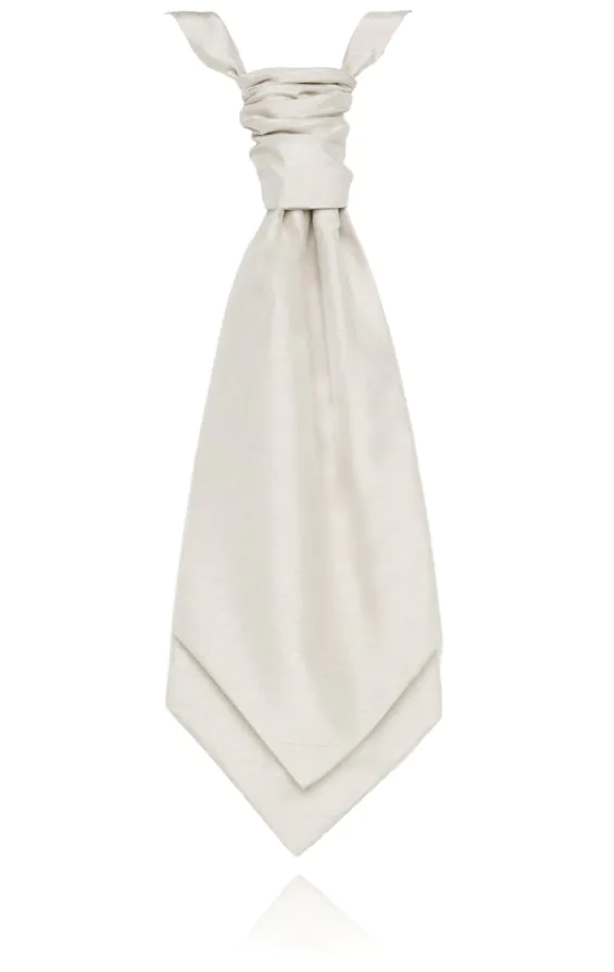 Das voor Jongens, Ivoorkleurig Dupion Polyester Das voor Jongens, Ivoorkleurig Dupion Polyester