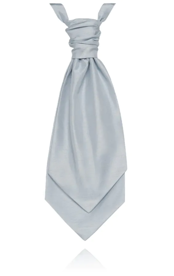 Das voor Jongens, Lichtblauw Dupion Polyester Das voor Jongens, Lichtblauw Dupion Polyester