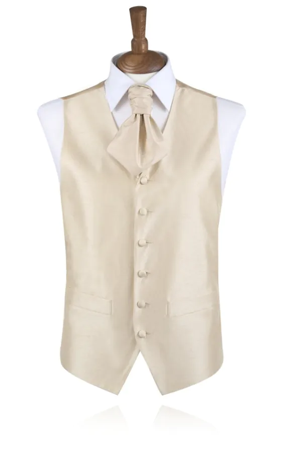 Jongens Gilet Goud in Poly Dupion Jongens Gilet Goud in Poly Dupion