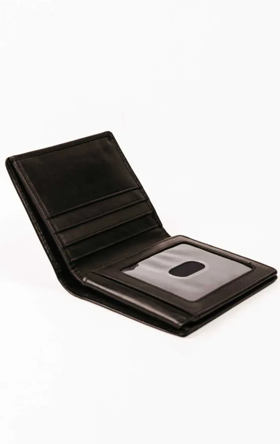 Zwart Leren RFID wallet / Creditcard Houder - photo 2