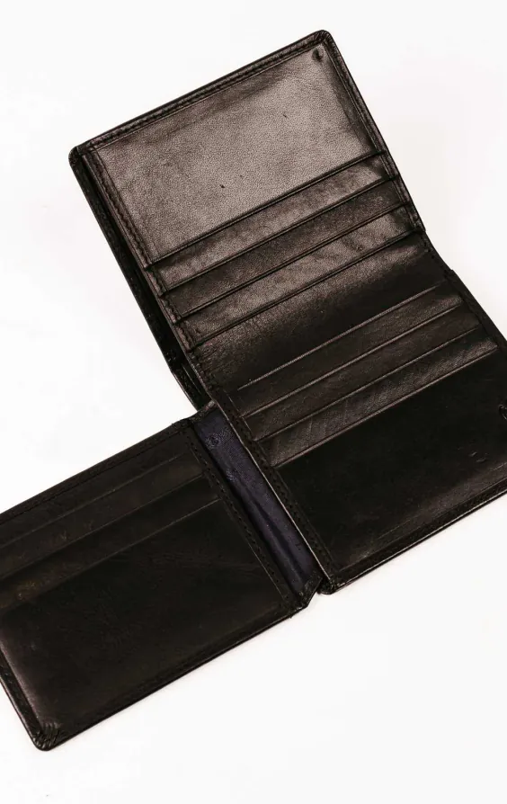 Zwart Leren RFID wallet / Creditcard Houder - photo 3