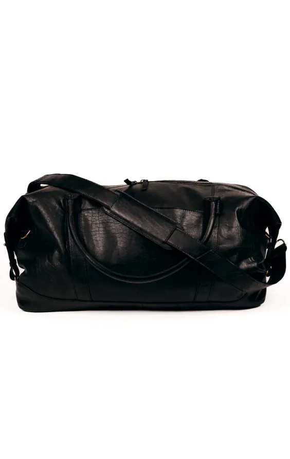 Zwart leren weekendtas - photo 1