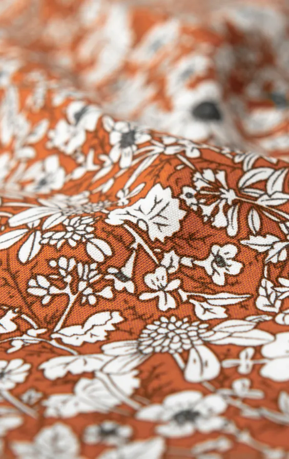 Oranje gebloemde pochet - photo 1