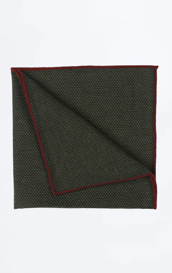 Groene geweven pochet