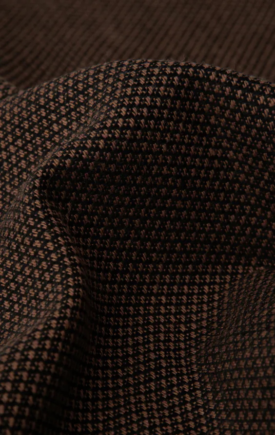 Bruine geweven pochet - photo 1