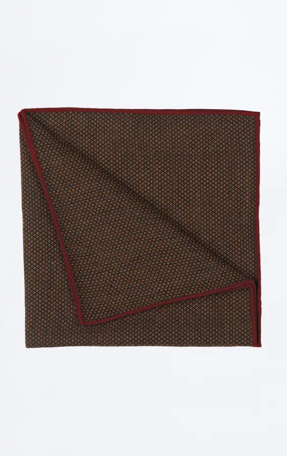 Bruine geweven pochet