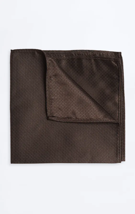 Bruin getextureerde pochet Bruin getextureerde pochet