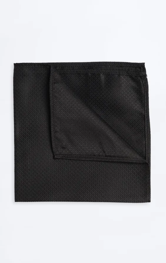 Zwart getextureerde pochet Zwart getextureerde pochet