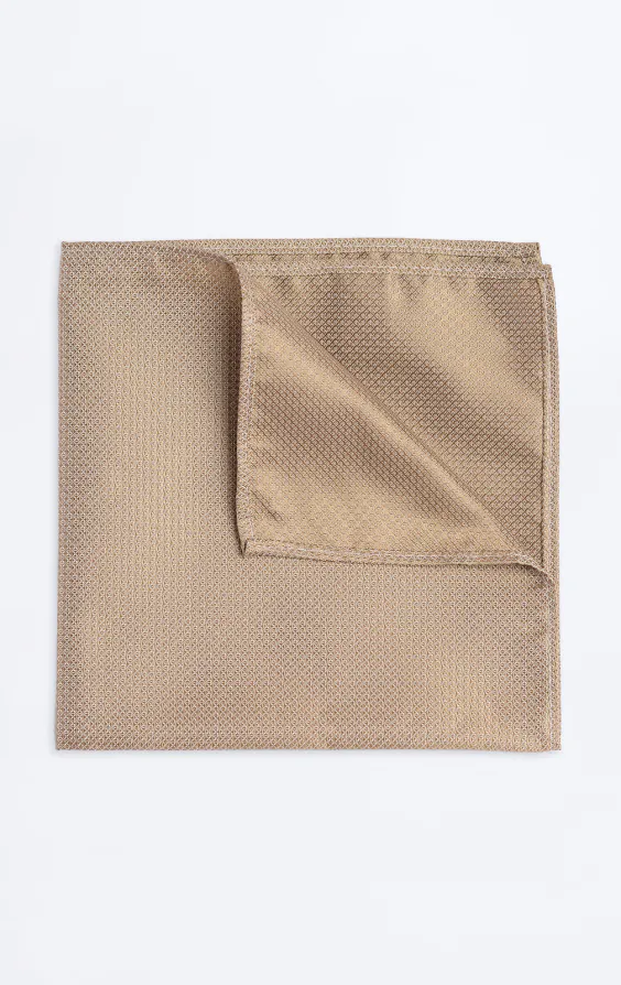 Taupe getextureerde pochet Taupe getextureerde pochet