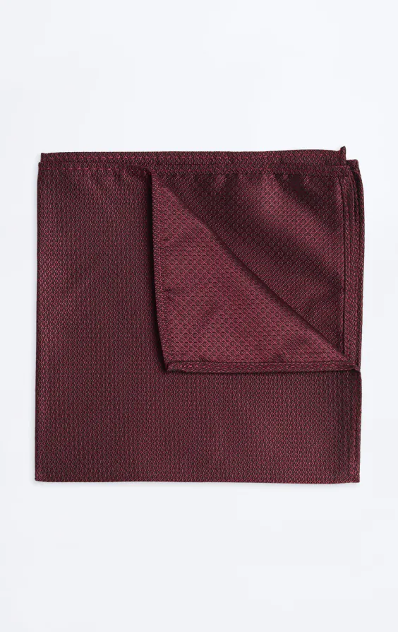 Bordeaux rood getextureerde pochet Bordeaux rood getextureerde pochet