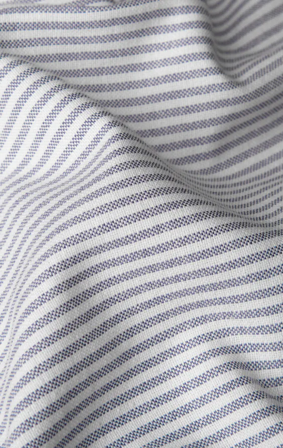 Blauw en wit gestreept Oxford overhemd - photo 5