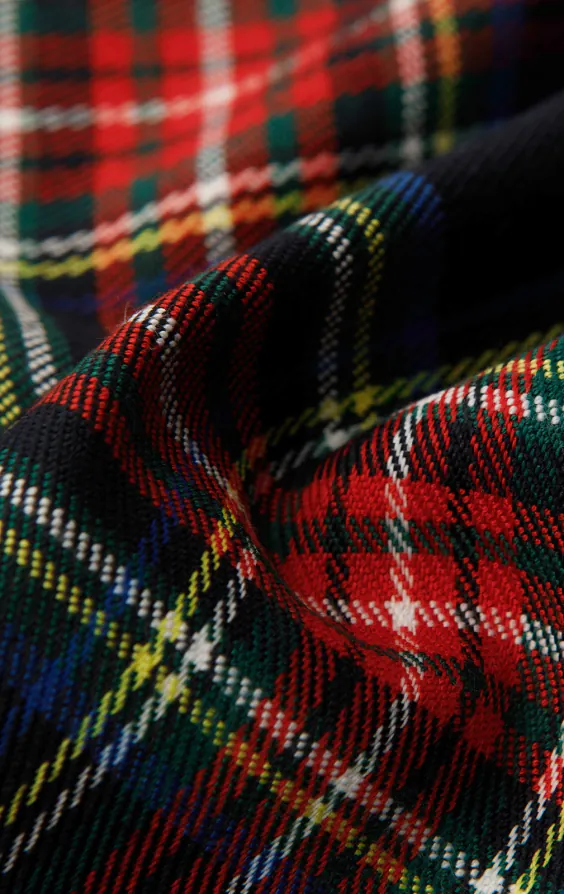 Navy tartan ruit stropdas - photo 3 Navy tartan ruit stropdas - photo 3