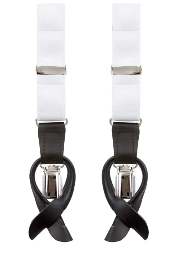 Luxe smalle witte bretels - 25 mm