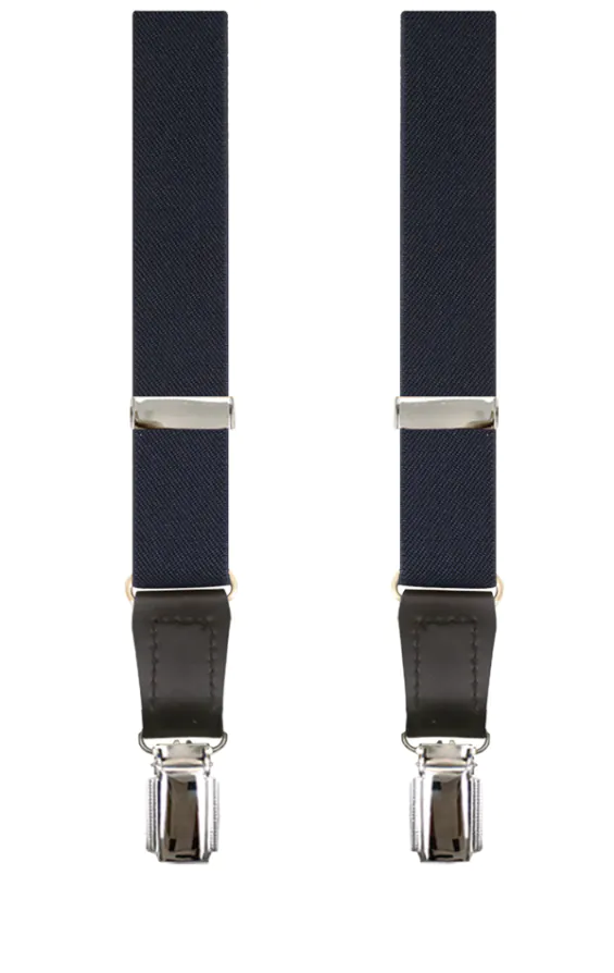 Luxe smalle marineblauwe bretels - 25 mm - photo 1