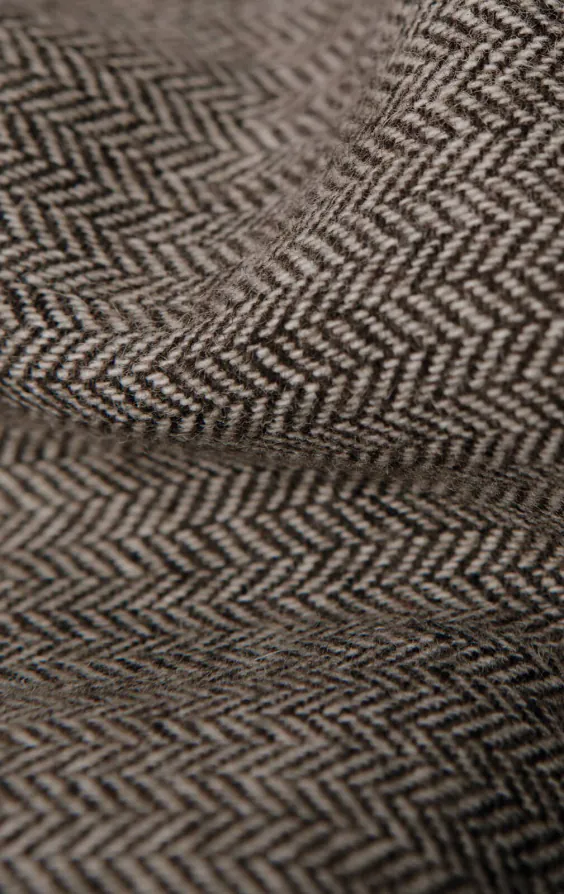 Bruin visgraat tweed gilet - photo 3 Bruin visgraat tweed gilet - photo 3