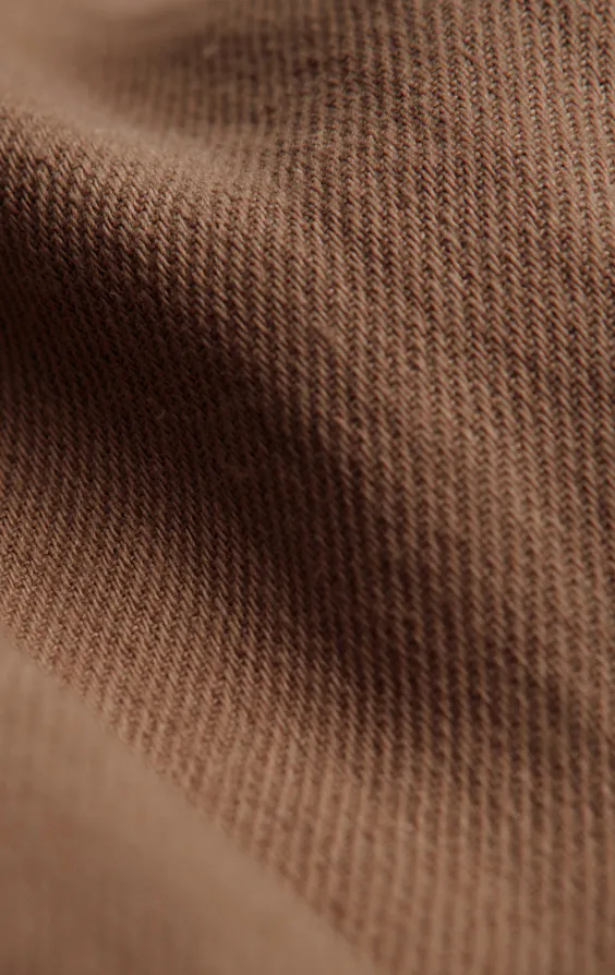 Bruin linnen twill gilet - photo 3