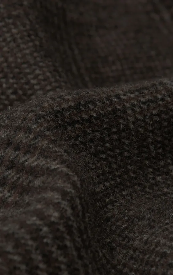 Bruin Prince of Wales geruite tweed jasje met opgezette zakken - photo 6 Bruin Prince of Wales geruite tweed jasje met opgezette zakken - photo 6