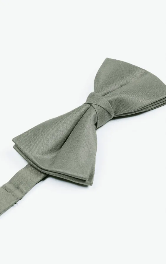 Strik in zilver, polyester dupion, voorgestrikt - photo 1 Strik in zilver, polyester dupion, voorgestrikt - photo 1