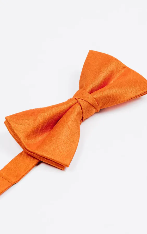 Strik in oranje, polyester dupion, voorgestrikt - photo 1 Strik in oranje, polyester dupion, voorgestrikt - photo 1