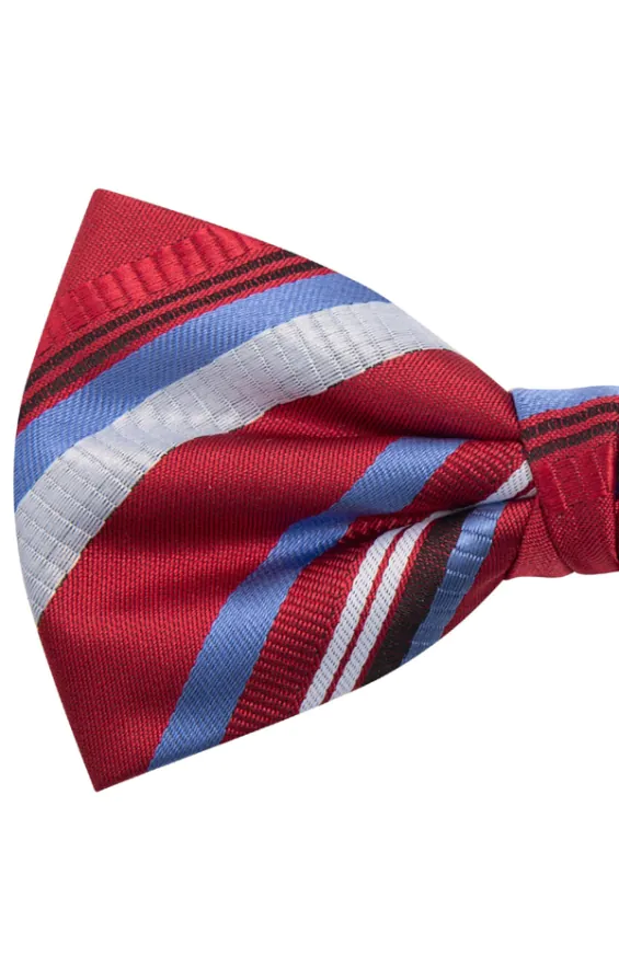 Bordeaux rood getextureerde strik - photo 1