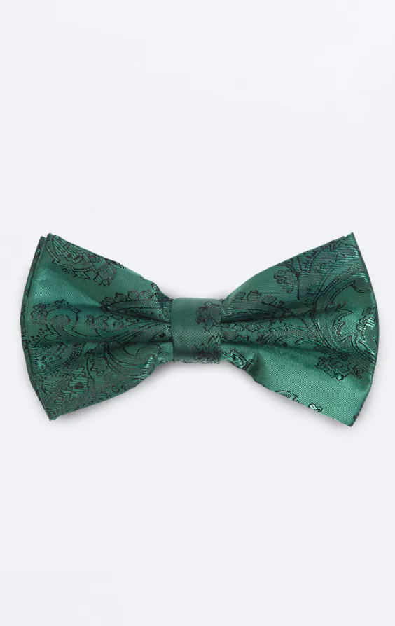 Racing groen paisley strik