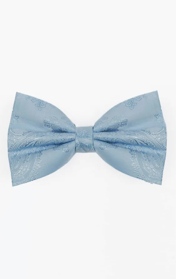 Licht blauwe paisley strik Licht blauwe paisley strik