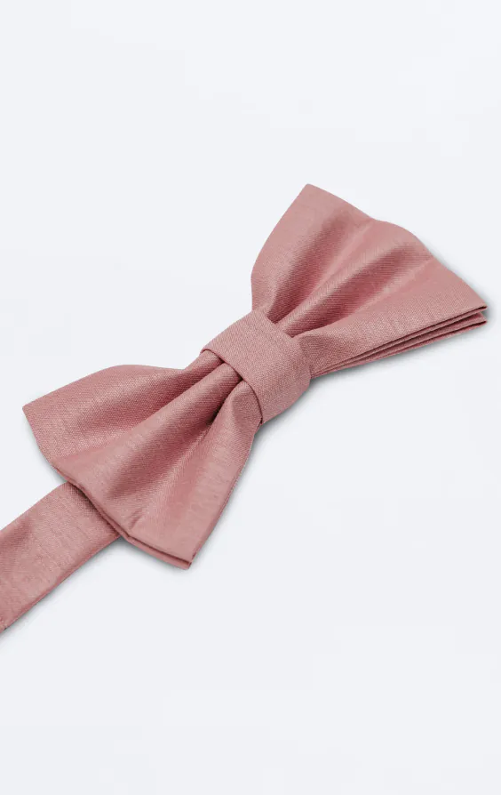 Strik in stoffig roze, polyester dupion, voorgestrikt - photo 1