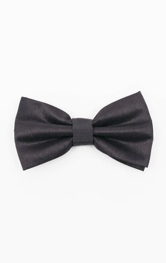 Strik in donkergrijs, polyester dupion, voorgestrikt
