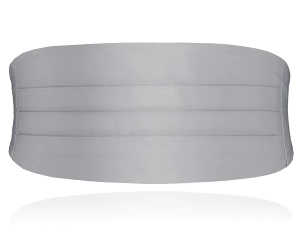 Zilver jongens cumberband & voor-gestrikte strik set - photo 2