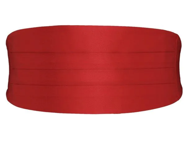 Cumberband in rood polyester Cumberband in rood polyester