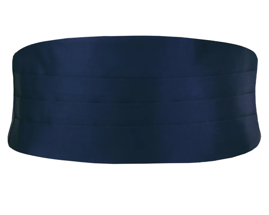 Cumberband in marineblauw polyester Cumberband in marineblauw polyester
