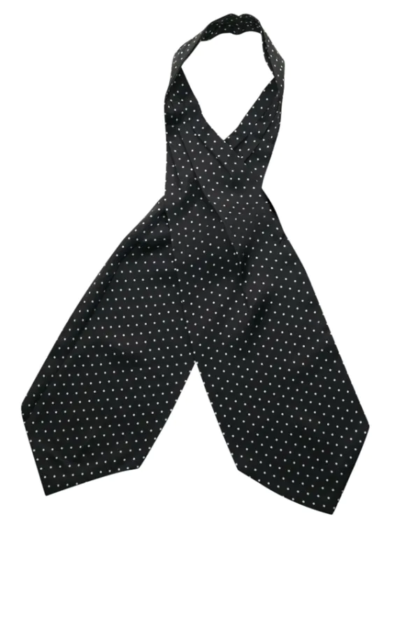 Zwart met witte stippen cravat - photo 2