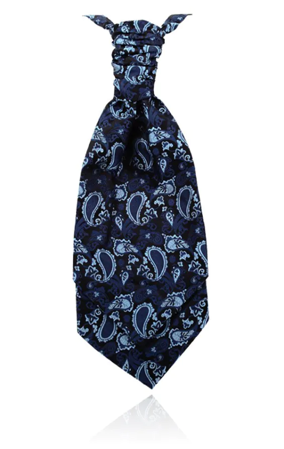 Das voor jongens, Donkerblauwe zijden Paisley