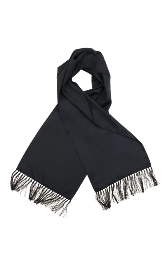 Zwarte polyester sjaal