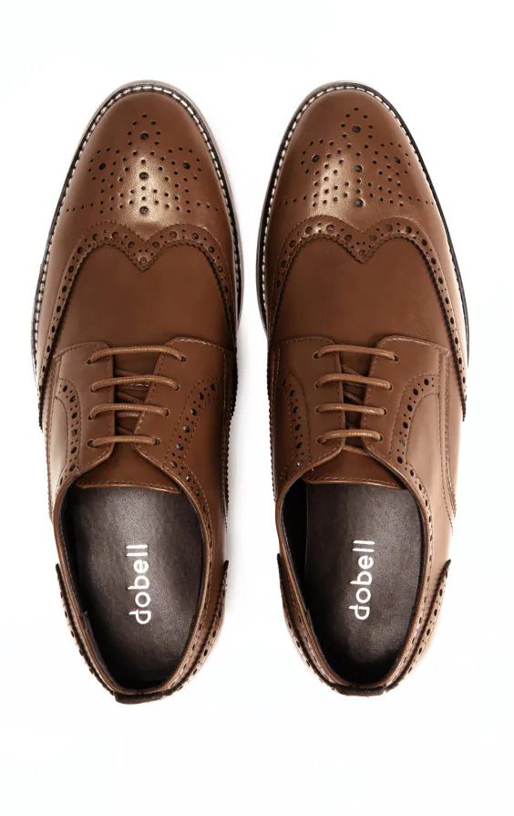 Tan derby brogue schoenen - photo 2 Tan derby brogue schoenen - photo 2