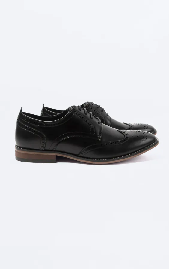 Zwarte derby brogue schoenen Zwarte derby brogue schoenen