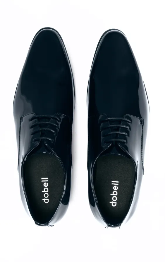 Marineblauwe moderne lakschoenen - photo 2