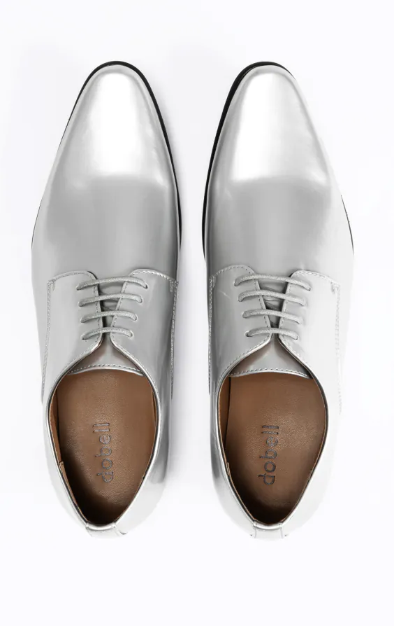 Eigentijdse zilveren laklederen schoenen - photo 2