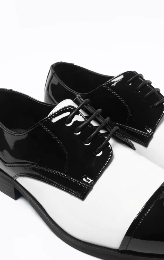 Vegas zwart & witte patent schoenen - photo 3 Vegas zwart & witte patent schoenen - photo 3