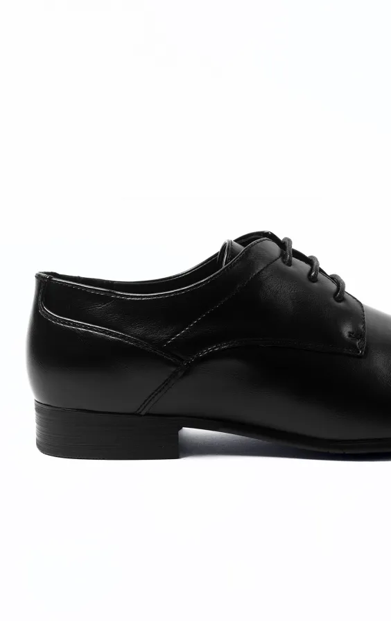Zwarte effen derby schoenen - photo 4 Zwarte effen derby schoenen - photo 4
