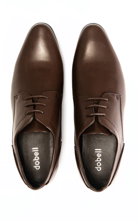 Donkerbruine effen derby schoenen - photo 2