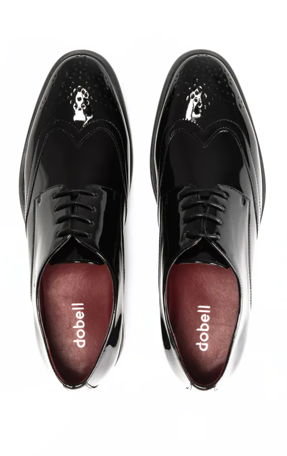 Zwart patent brogue schoenen - photo 2