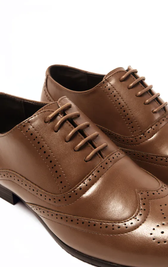 Tan oxford brogue schoenen - photo 3 Tan oxford brogue schoenen - photo 3