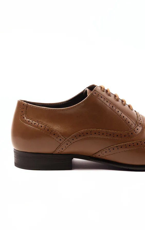 Tan oxford brogue schoenen - photo 4 Tan oxford brogue schoenen - photo 4